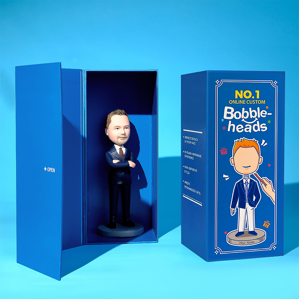 Engineer With Tools Engraved Text Custom Bobblehead